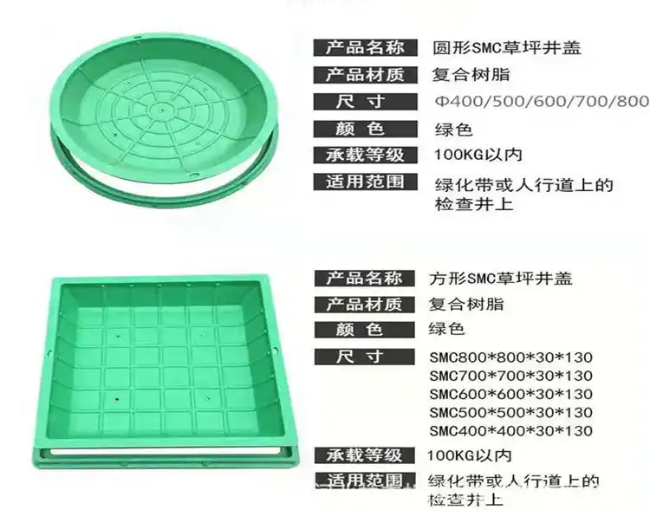 麻洋镇树脂复合种植井盖展示